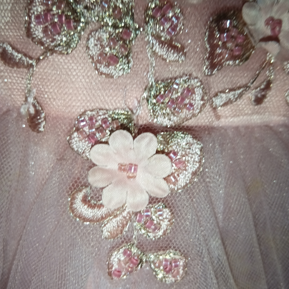 Bonnie Jean Pink Floral Formal Dress - Picture 3 of 9